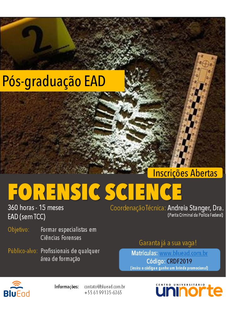 Pós Graduação EaD em Ciências Forenses é uma alternativa a quem busca ...